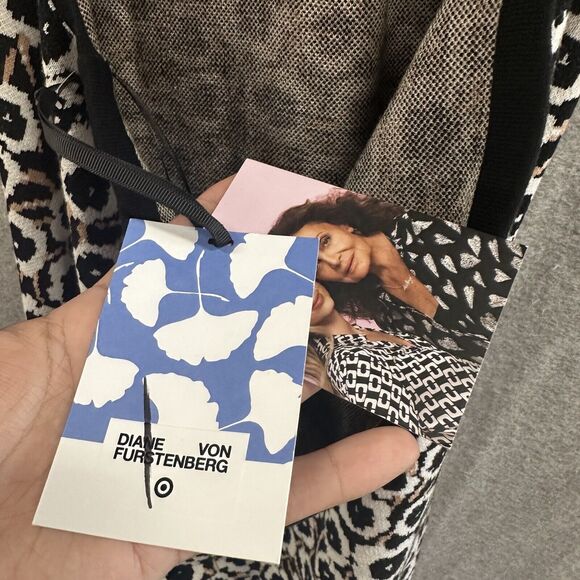 Diane Von Furstenburg x Target Dress Womens Plus Size 2X Poppy Knit Maxi Halter - Picture 9 of 12